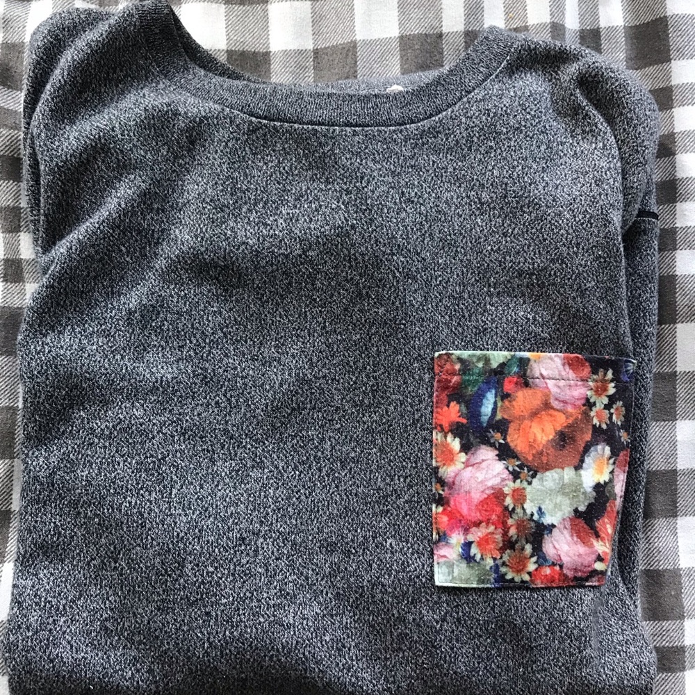 Men’s Long-sleeve floral sweater - Picture 3 of 3